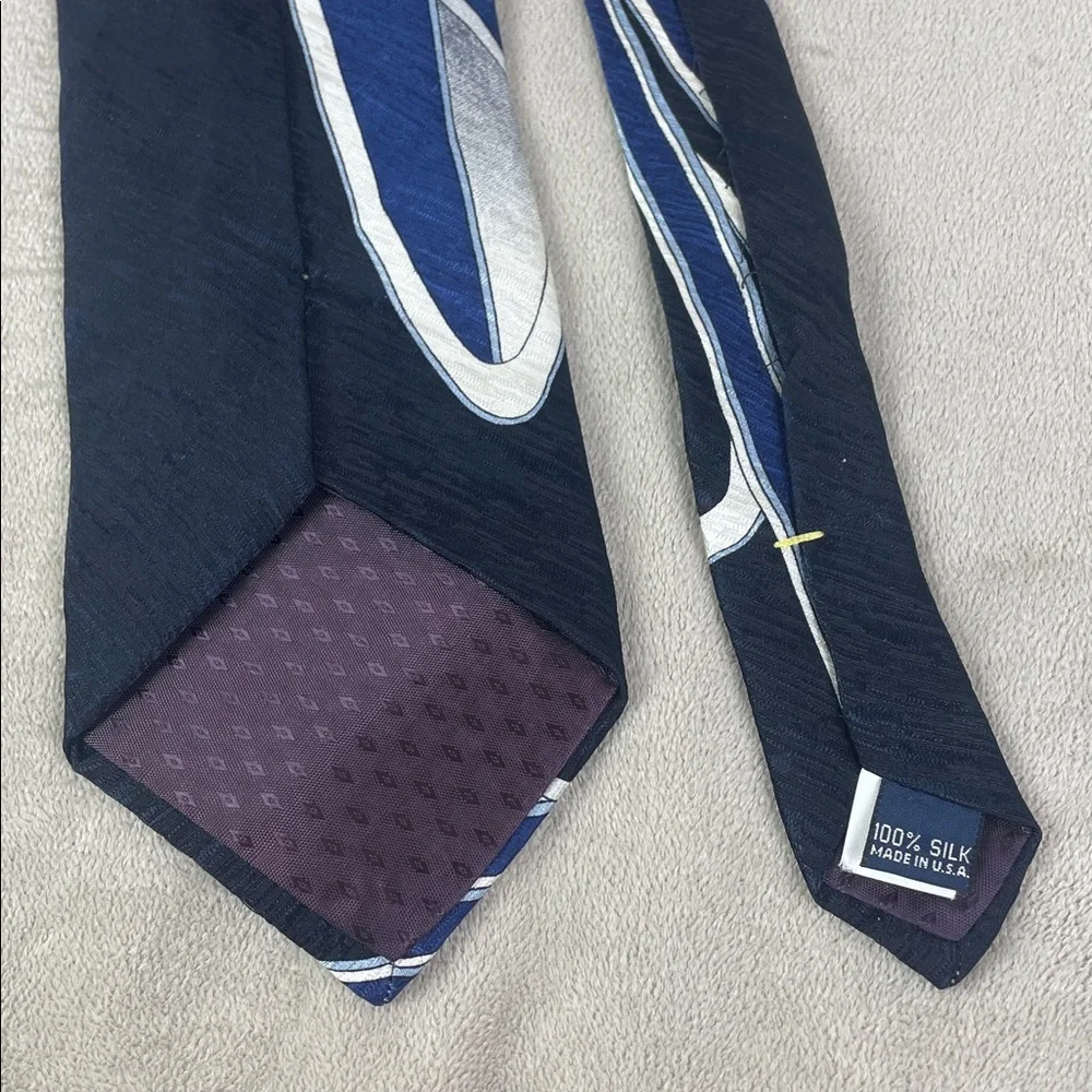 Vintage Mark Mathieu Collection Midcentury Modern Silk Tie Extra Long